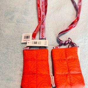 Be Rooted Red Quilted Phone Pouch